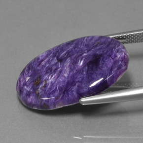 Charoíta Violeta natural de 15.89 ct, Corte Óvalo, Opaco