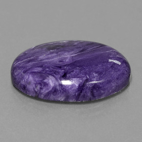 Charoíta Violeta natural de 14.80 ct, Corte Óvalo, Opaco