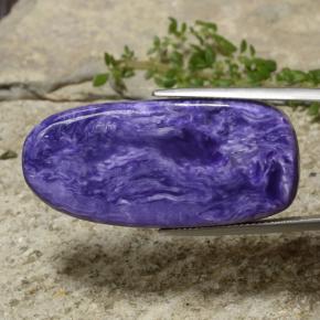 Charoíta Violeta natural de 33.22 ct, Forma elegante, Opaco