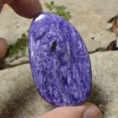 42.22ct Natural Violeta intenso Charoita, Elegante, Opaco