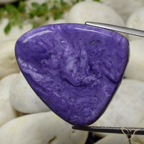 43.59ct Natural Violeta intenso Charoíta, Trillón, Opaco