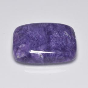 Charoíta Violeta natural de 12.98 ct, Corte Cojín, Opaco