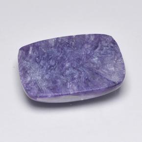Charoíta Violeta natural de 12.98 ct, Corte Cojín, Opaco