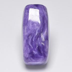 Charoíta violeta natural de 9,25 ct, corte cojín, opaco