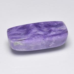 Charoíta violeta natural de 9,25 ct, corte cojín, opaco