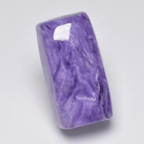 Charoíta violeta natural de 8,88 ct, baguette, opaco