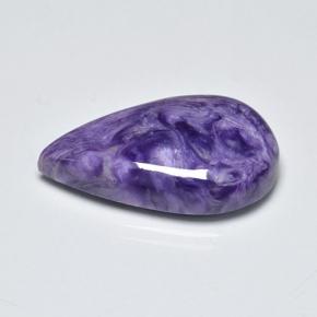Charoíta Violeta natural de 13.05 ct, En forma de pera, Opaco
