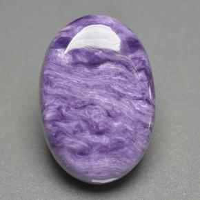 Charoíta Violeta natural de 12.16 ct, Corte Óvalo, Opaco