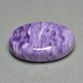Charoíta Violeta natural de 12.16 ct, Corte Óvalo, Opaco