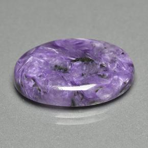 Charoíta Violeta natural de 18.41 ct, Corte Óvalo, Opaco