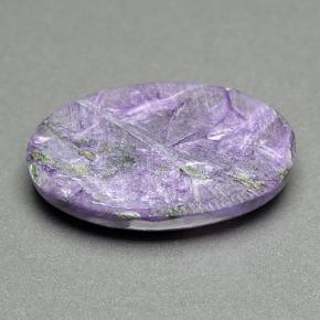 Charoíta Violeta natural de 18.41 ct, Corte Óvalo, Opaco