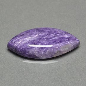 Charoíta violeta natural de 9,36 ct, marquesa, opaco