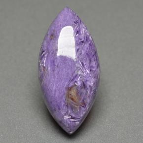Charoíta Violeta natural de 11.38 ct, Marquesa, Opaco