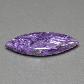 Charoíta violeta natural de 9,46 ct, marquesa, opaco