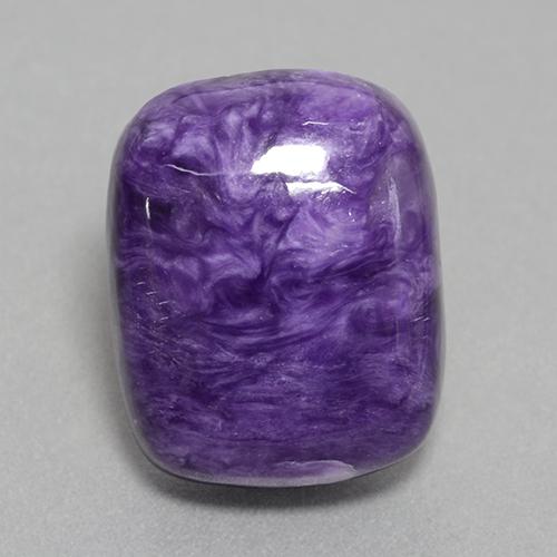 Charoíta Violeta natural de 16.05 ct, Corte Cojín, Opaco