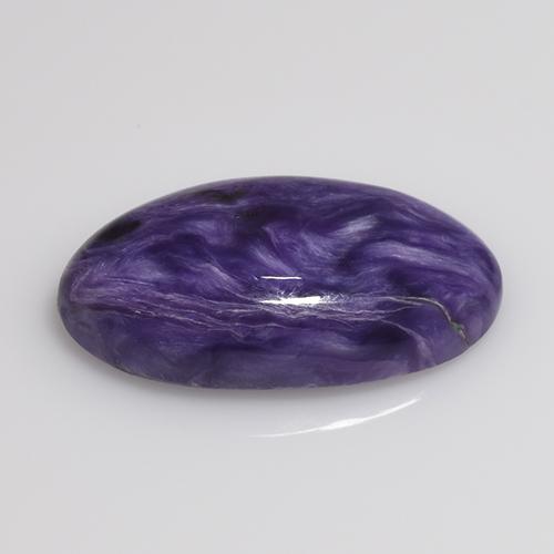 Charoíta Violeta natural de 5.40 ct, Corte Óvalo, Opaco