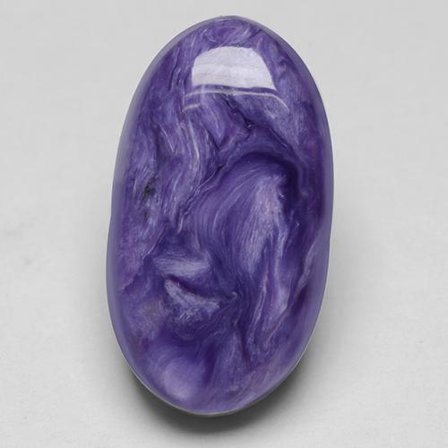 Charoíta Violeta natural de 6.17 ct, Corte Óvalo, Opaco