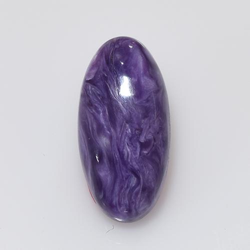 Charoíta Violeta natural de 4.14 ct, Corte Óvalo, Opaco
