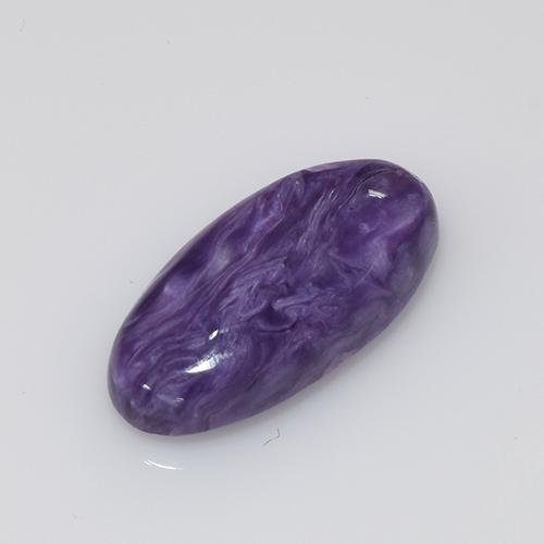 Charoíta Violeta natural de 4.14 ct, Corte Óvalo, Opaco