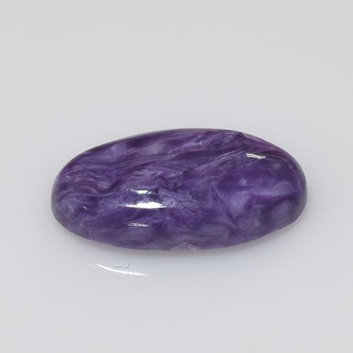 Charoíta Violeta natural de 4.14 ct, Corte Óvalo, Opaco