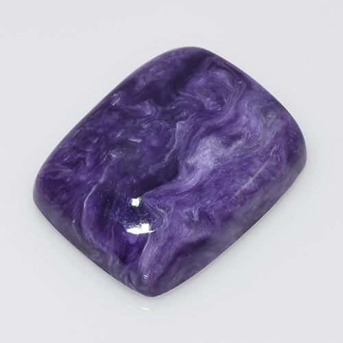 Charoíta Violeta natural de 14.45 ct, Corte Cojín, Opaco