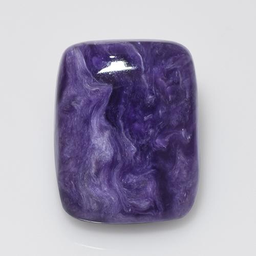 Charoíta Violeta natural de 14.45 ct, Corte Cojín, Opaco