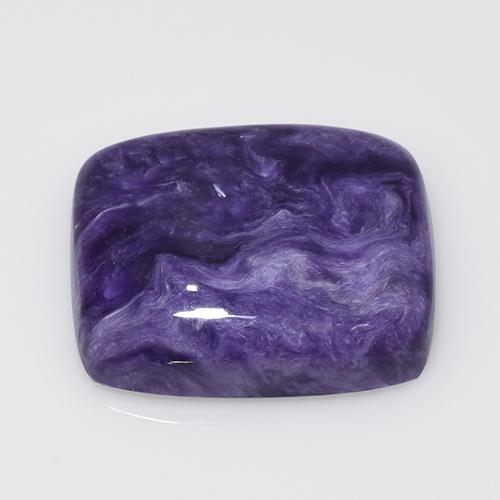 Charoíta Violeta natural de 14.45 ct, Corte Cojín, Opaco