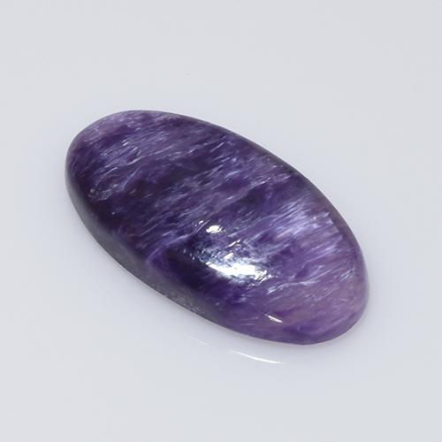 Charoíta Violeta natural de 6.77 ct, Corte Óvalo, Opaco