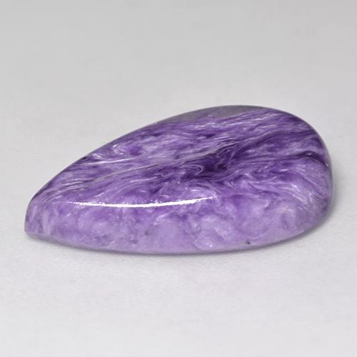 Charoíta Violeta medio natural de 9.36 ct, En forma de pera, Opaco