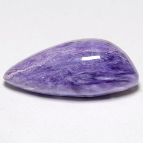 Charoíta Violeta medio natural de 5.32 ct, Forma elegante, Opaco