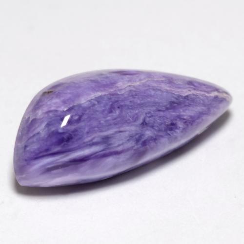 Charoíta Violeta medio natural de 5.32 ct, Forma elegante, Opaco