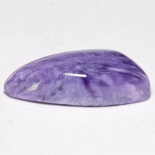 Charoíta Violeta medio natural de 5.32 ct, Forma elegante, Opaco