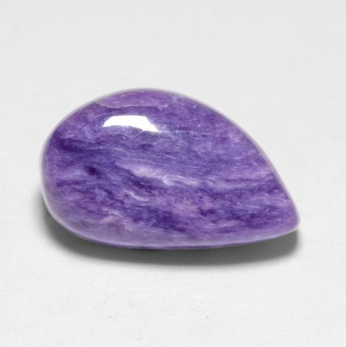 Charoíta violeta natural de 4,12 ct, forma elegante, opaco
