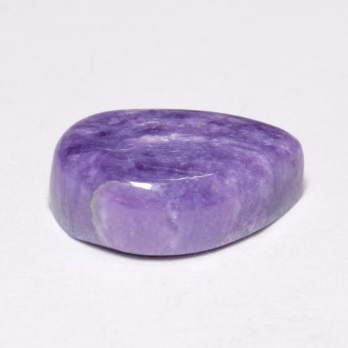 Charoíta violeta natural de 4,12 ct, forma elegante, opaco