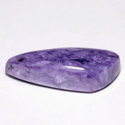Charoíta Violeta púrpura terciopelo claro natural de 8.10 ct, Forma elegante, Opaco