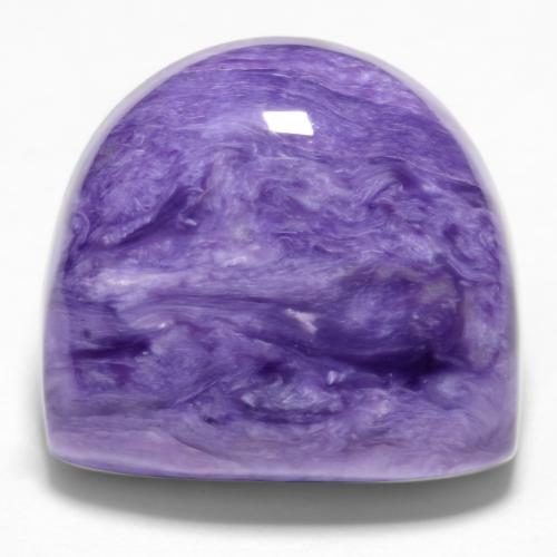 Charoíta violeta natural de 10,48 ct, forma elegante, opaco