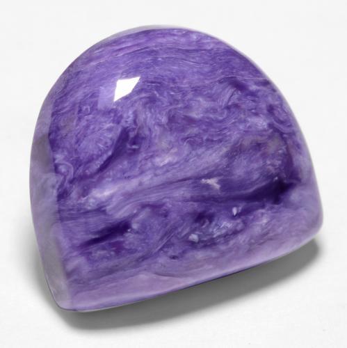 Charoíta violeta natural de 10,48 ct, forma elegante, opaco