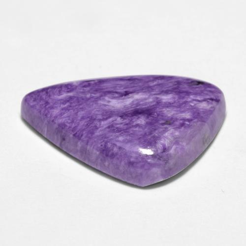 Charoíta violeta natural de 10,30 ct, forma elegante, opaco