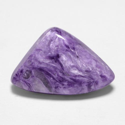 Charoíta Violeta púrpura claro natural de 6.51 ct, Forma elegante, Opaco