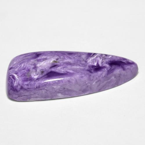 Charoíta violeta natural de 15,21 ct, forma elegante, opaco