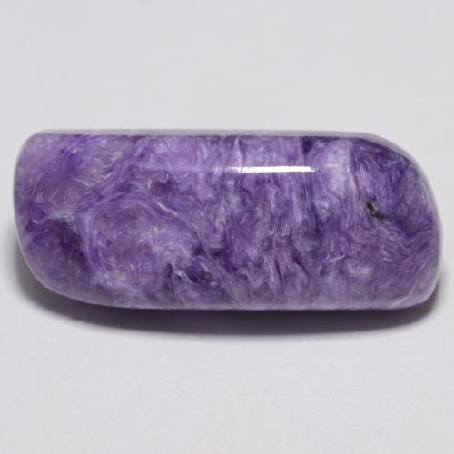 Charoíta Violeta oscuro natural de 11.75 ct, Forma elegante, Opaco