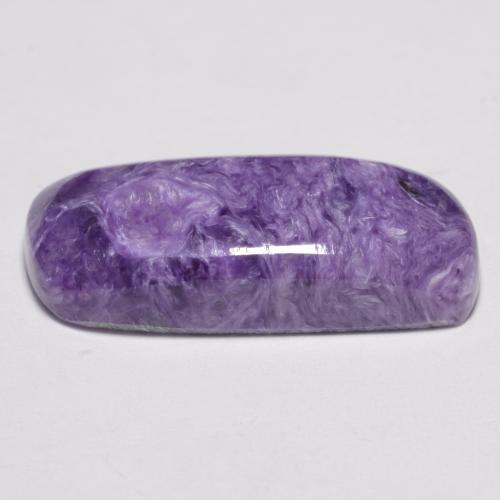 Charoíta Violeta oscuro natural de 11.75 ct, Forma elegante, Opaco