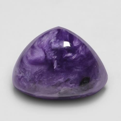 Charoíta violeta natural de 7,99 ct, forma elegante, opaco