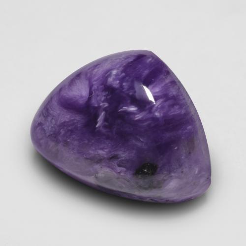 Charoíta violeta natural de 7,99 ct, forma elegante, opaco