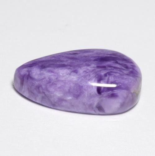 Charoíta Violeta medio natural de 6.43 ct, Forma elegante, Opaco