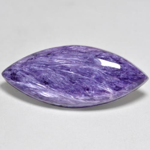 Charoíta Violeta medio natural de 12.07 ct, Marquesa, Opaco