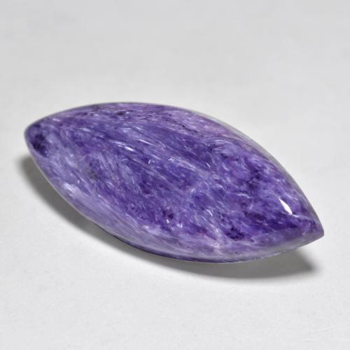 Charoíta Violeta medio natural de 12.07 ct, Marquesa, Opaco