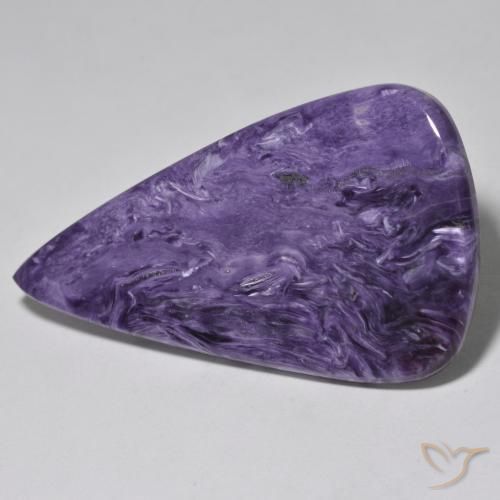 76.47ct Natural Violeta malva Charoita, En forma de pera, Opaco
