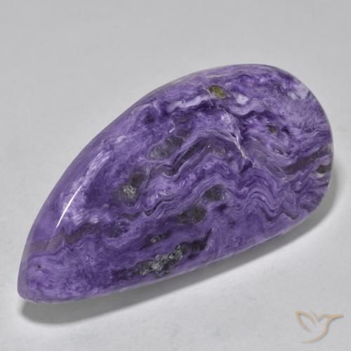 Charoíta Violeta medio natural de 48.18 ct, Elegante, Opaco