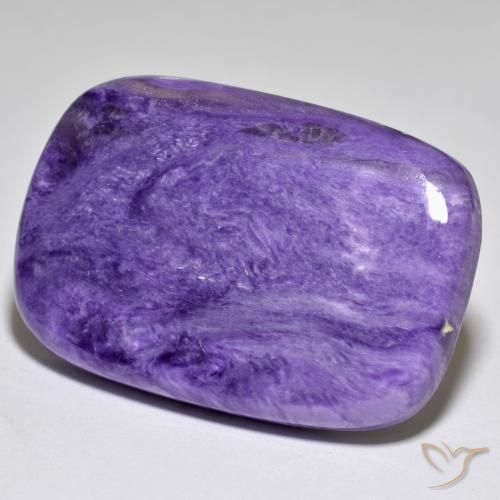 53.26ct Natural Violeta púrpura terciopelo claro Charoita, Forma Cojín, Opaco